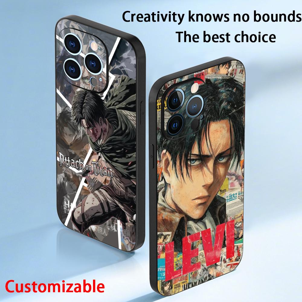 Apple Iphone 15 Pro Max - Levi ackerman cool anime man patroon