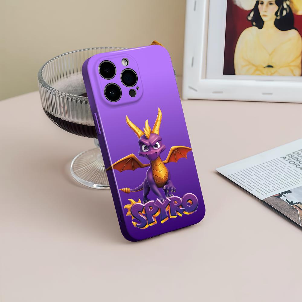Apple Iphone 15 Pro Max - Game S-Spyro Serie Draak Telefoonhoesje Voor