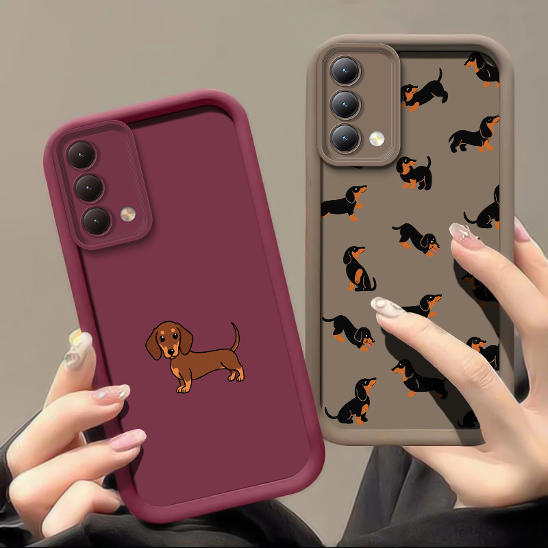 Dachshund-silhouet hond telefo - Realme C67 recensie en prijs